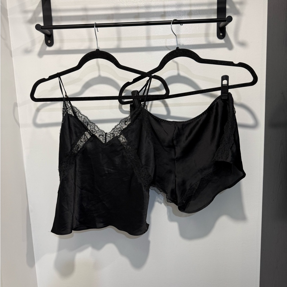 Victoria Secret Lace Trim Cami and Shorts Set